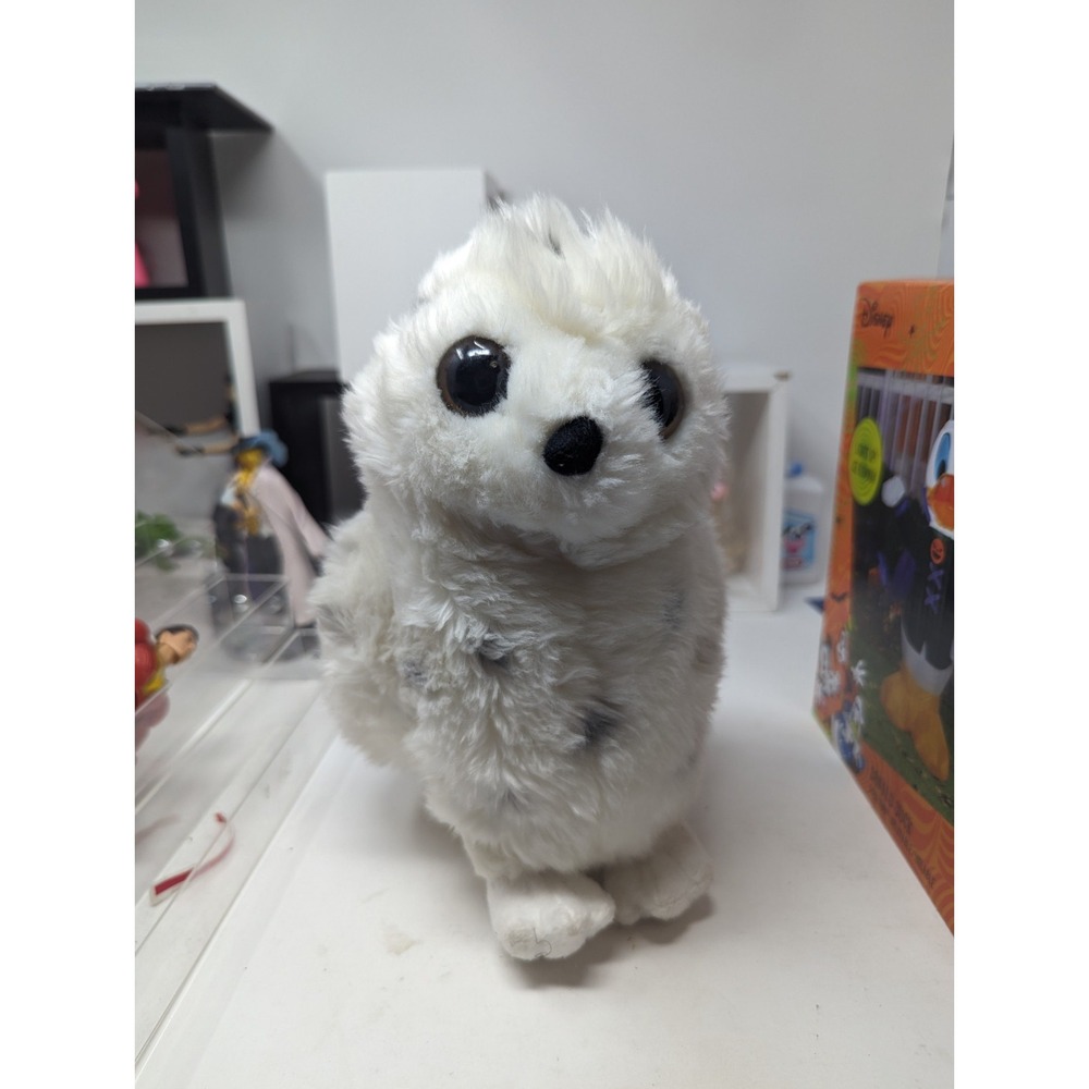 Aurora Spotted Snowy Owl, Stuffed Animal Plushie Toy